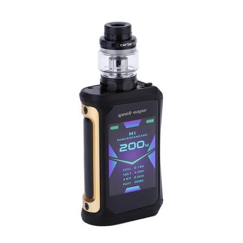 GeekVape Aegis X Cerberus Tank Vape Kit, Gold Black Color