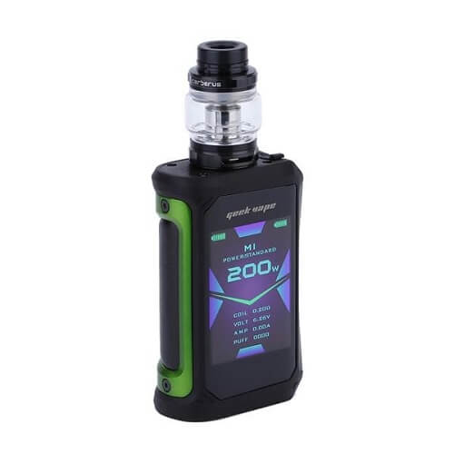 GeekVape Aegis X Cerberus Tank Vape Kit, Green Black Color