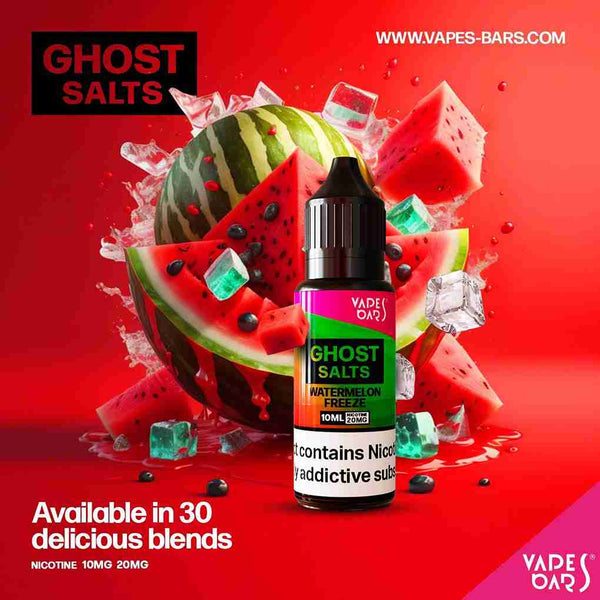 GHOT 3500 Nic Salts 10ml 20mg - Box of 10 available in 30 Blends with Watermelon Freeze flavour