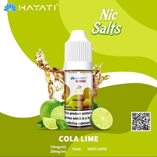 Hayati Pro Max Nic Salt 10ml - Box of 10 Available In Cola Lime Flavour