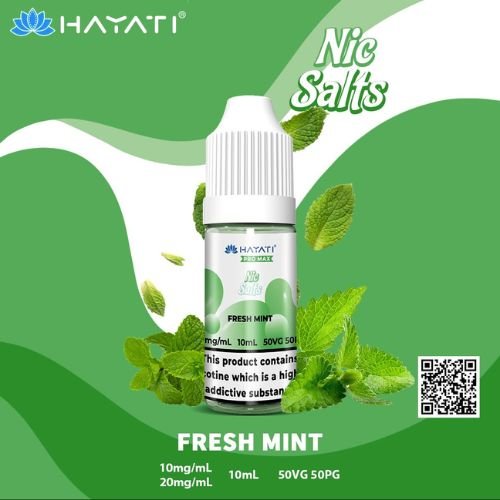 Hayati Pro Max Nic Salt 10ml - Box of 10 Available In Fresh Mint Flavour