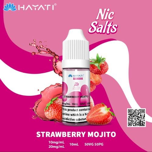 Hayati Pro Max Nic Salt 10ml - Box of 10 Available In Strawberry Mojito Flavour