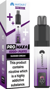 Hayati Pro Max Plus 6000 Vape Box of 5, Summer Dream Flavours