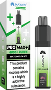 Hayati Pro Max Plus 6000 Vape Box of 5, Watermelon Ice Flavour