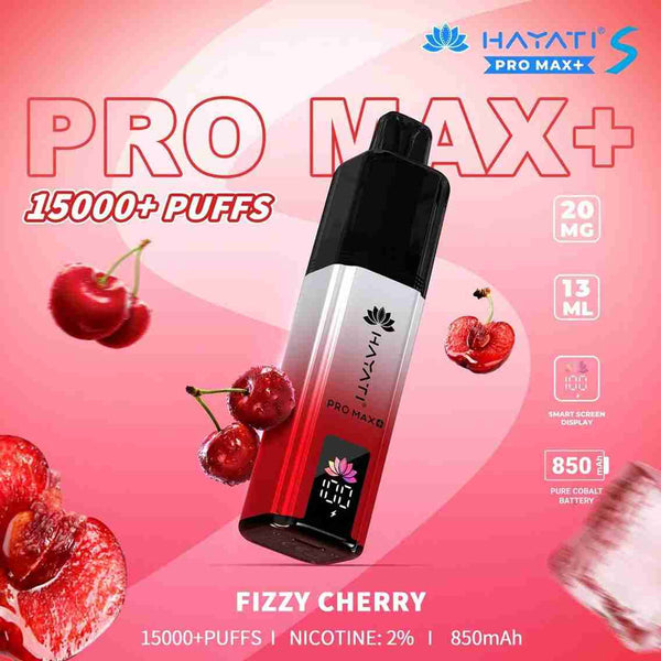 Hayati Pro Max S Plus 15K Pod Vape Kit - Wholesale Price !with Fizzy Cherry flavour