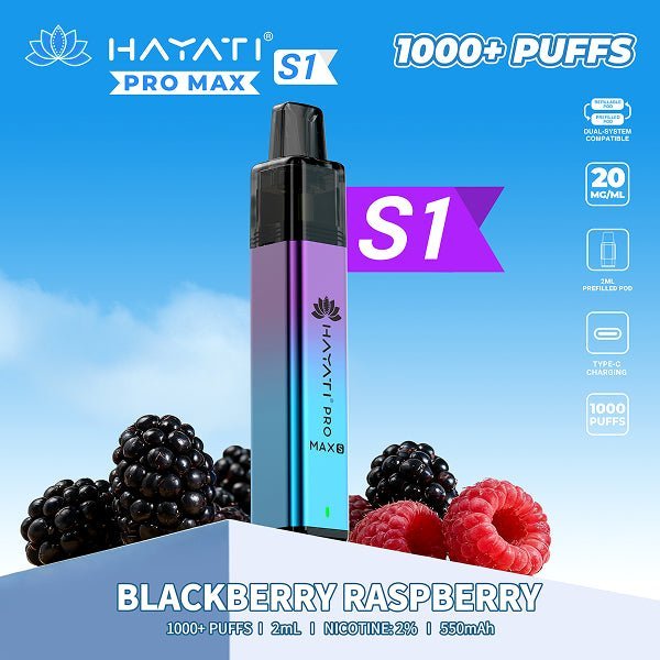 Hayati Pro Max S1 Prefilled Vape Box of 10 - option1