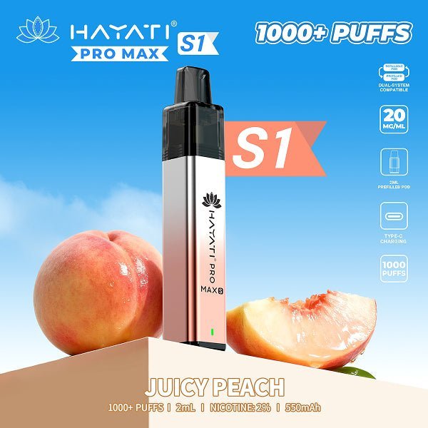 Hayati Pro Max S1 Prefilled Vape Box of 10 - option1