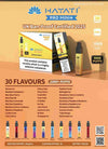 Hayati Pro mini+ 1000 Puffs Vape Pod Kit - 20mg Pack of 10 - Wholesale Price ! Available in 30 Flaours
