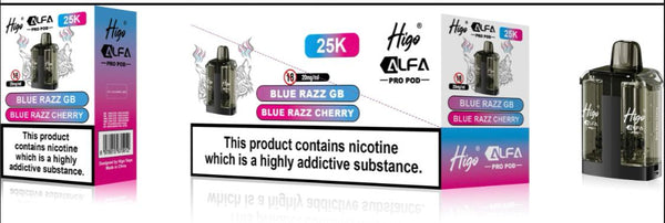 Higo Alfa Pro 25K Prefilled Pods Pack of 5 - Wholesale Price !