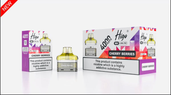 Higo BB4000 Prefilled Pods Pack of 5 - Wholesale Price !
