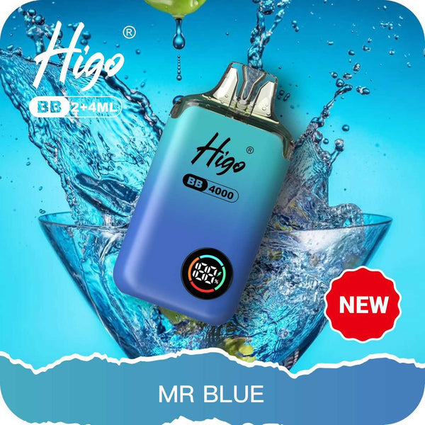 Higo BB4000 Prefilled Vape Pack of 10 - Wholesale Price ! with Mr Blue flavour