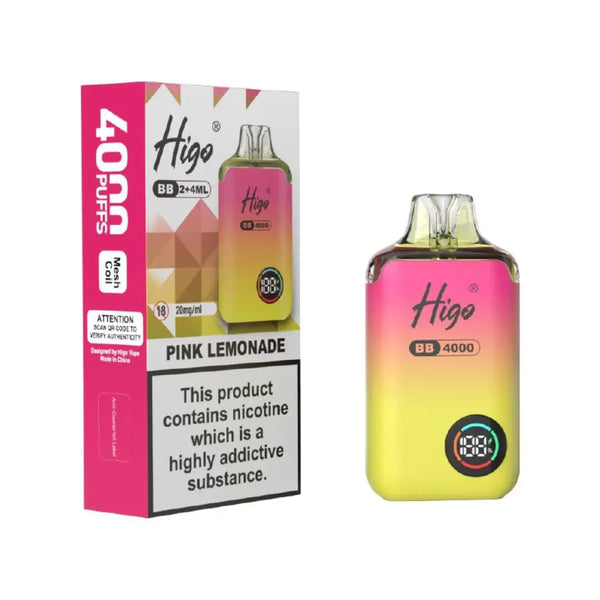 Higo BB4000 Prefilled Vape Pack of 10 - Wholesale Price !