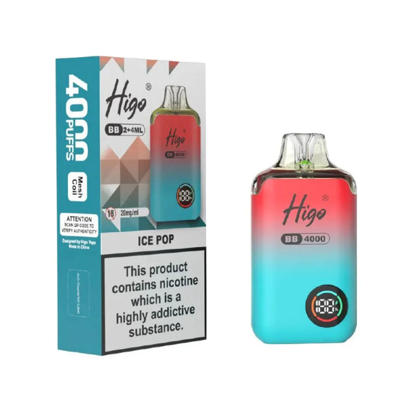 Higo BB4000 Prefilled Vape Pack of 10 - Wholesale Price !