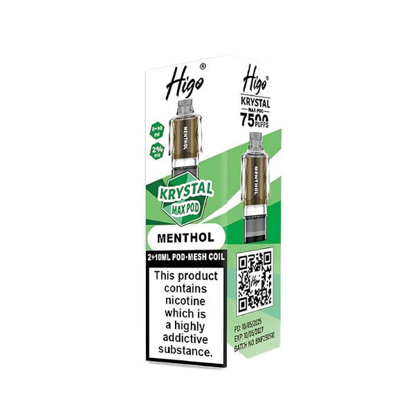 Higo Krystal Max 7500 Prefilled Pods Pack of 5 - Wholesale Price !
