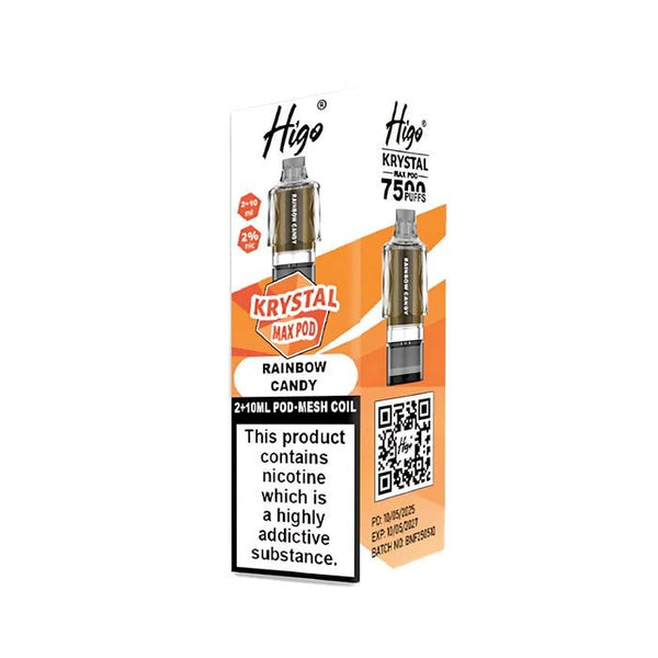 Higo Krystal Max 7500 Prefilled Pods Pack of 5 - Wholesale Price !