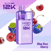 HQD Glow Pro 12k Prefilled vape Pod Kits with Blue Razz Cherry flavour