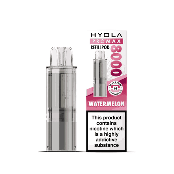 Hyola Pro Max 8000 Prefilled Replacement Pod Box of 5, Watermelon Flavour