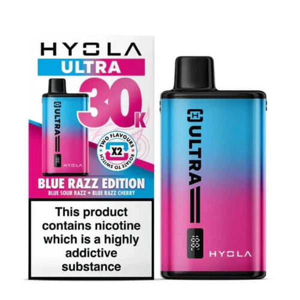 Hyola Ultra 30k Prefilled Pod Vape Kit Box of 5, Blue Razz Edition Flavour
