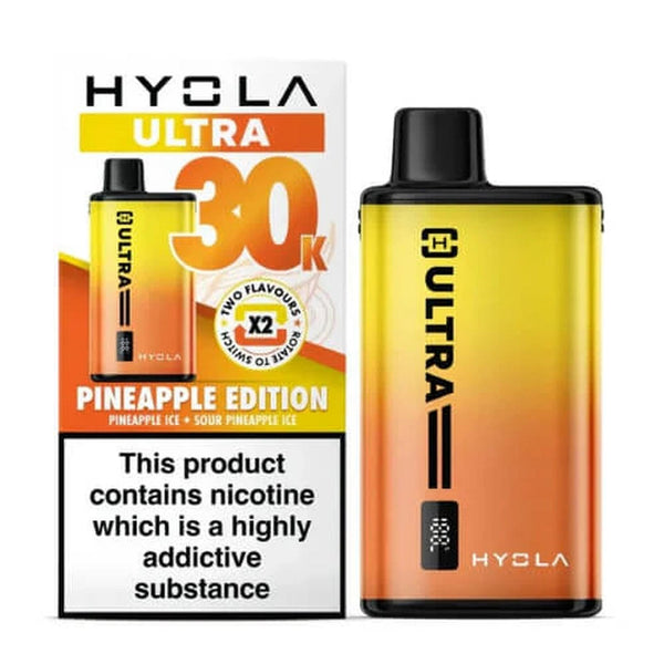 Hyola Ultra 30k Prefilled Pod Vape Kit Box of 5, Pineapple Edition Flavour