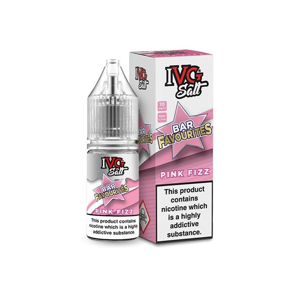 IVG Bar Favourites Nic Salt 10ml Pack of 10 Available In Pink Fizz Flavour