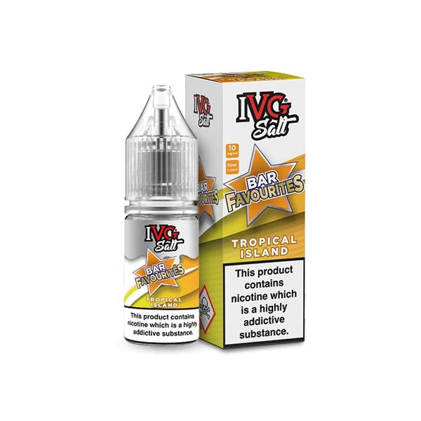 IVG Bar Favourites Nic Salt 10ml Pack of 10 Available In Tropical Island Flavour