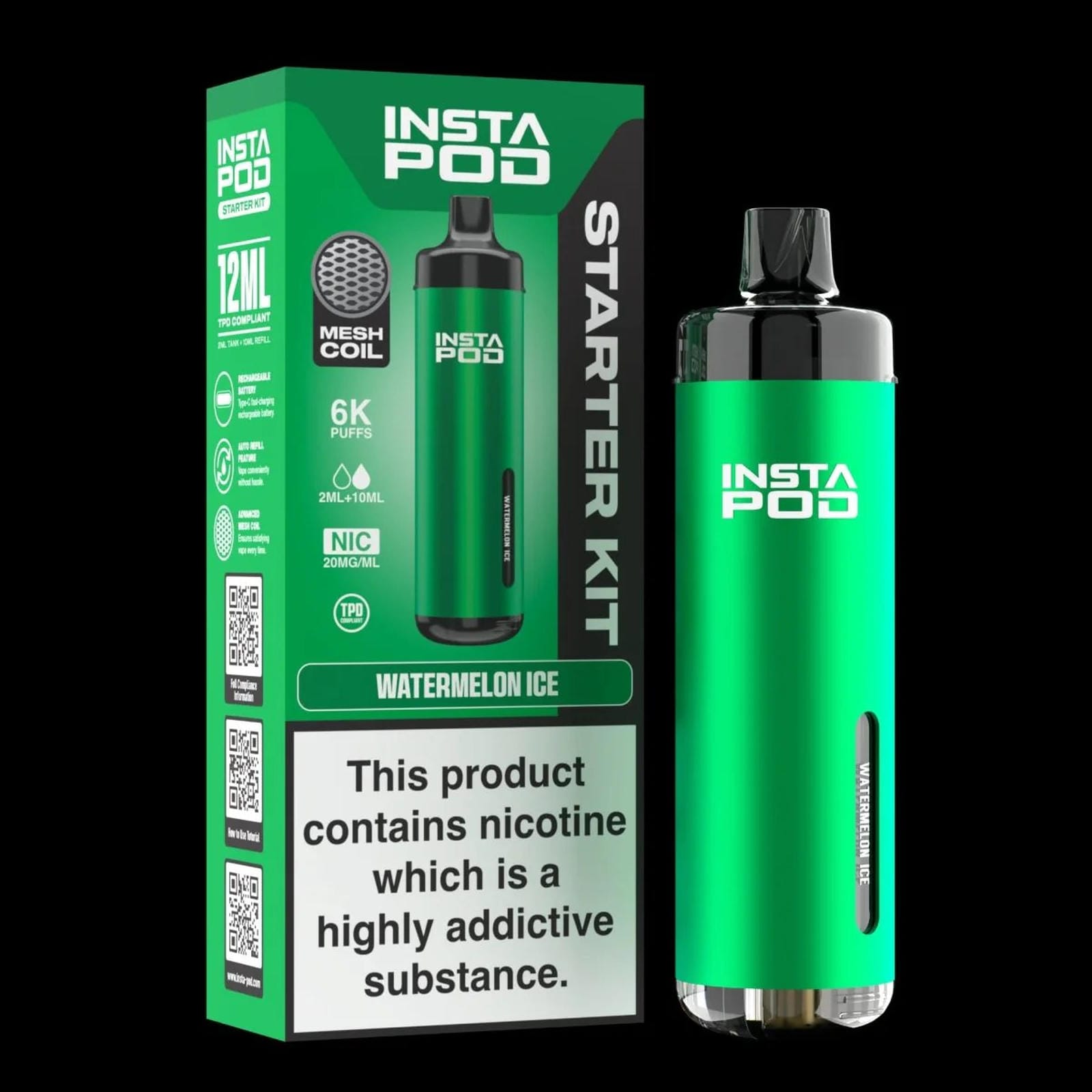 Insta Pod 6000 Prefilled Pod Vape Kit - Box of 5 Insta Pod 6000 Prefilled Pod Vape Kit - Box of 5