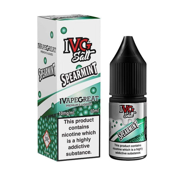 IVG 10ml Nic Salt E Liquid , Spearmint Flavour