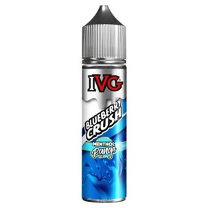 IVG Menthol Range 50ml Shortfill E Liquid UK, Blueberry Crush Flavour