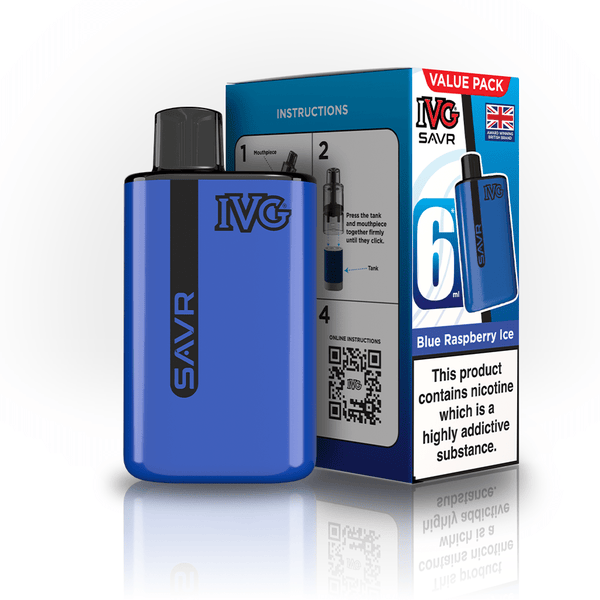 IVG SAVR 3000 Disposable Starter Vape - Pack of 5 - Flavour