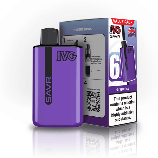 IVG SAVR 3000 Disposable Starter Vape - Pack of 5 - Flavour