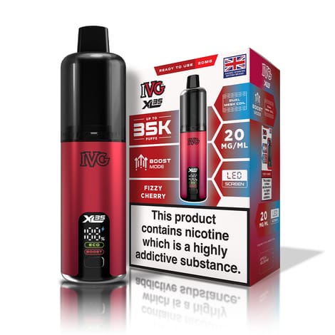IVG XL 35K Puff Prefilled Pod Vape Kit - Box of 5 Available In Fizzy Cherry Flavour