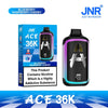 Image of JNR ACE 36k Prefilled Vape Pod Kit Box of 5, Blueberry Raspberry Cherry Flavour