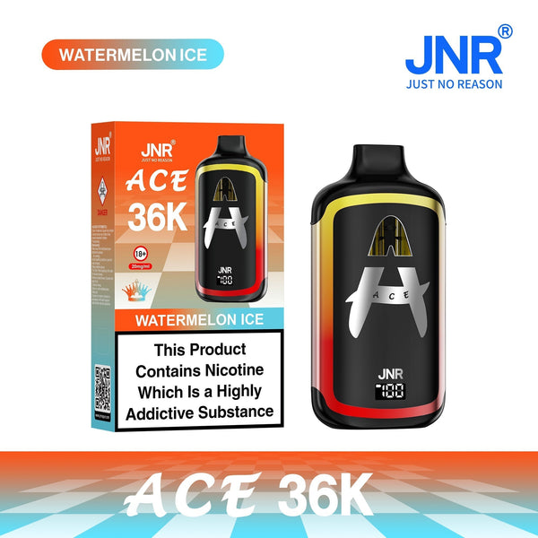 Image of JNR ACE 36k Prefilled Vape Pod Kit Box of 5, Watermelon Ice