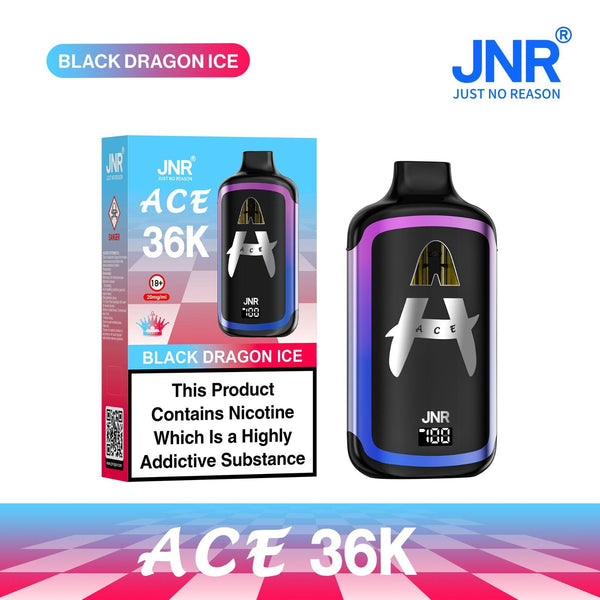 Image of JNR ACE 36k Prefilled Vape Pod Kit Box of 5, Strawberry Watermelon Ice Flavour