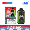 Image of JNR ACE 36k Prefilled Vape Pod Kit Box of 5, Watermelon Mango Peach flavour