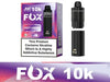Image Of JNR Fox 10K Puffs Prefilled Pod Vape Kit - Box Of 5 With Flavour Fizzy Cherry
