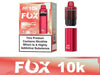 Image Of JNR Fox 10K Puffs Prefilled Pod Vape Kit - Box Of 5 With Flavour Watermelon Ice