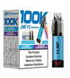 Image of JNR P5 GlassRock 100K Pack of 3 vape device offers dual flavours.