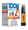 Image of JNR P5 GlassRock 100K Pack of 3 vape device offers dual flavours.