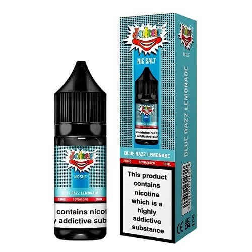 Joker Nic Sall 10ml | Pack of 10 Available In Blue Razz Lemonade Flavour
