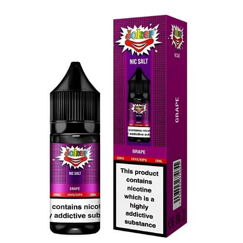 Joker Nic Sall 10ml | Pack of 10 Available In Grape Flavour