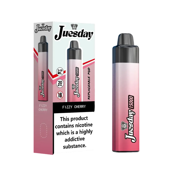Image Of Juesday 15000 Puffs Prefilled Vape Kit - Box of 10-With Flavour Fizzy Cherry