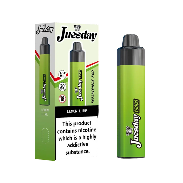 Image Of Juesday 15000 Puffs Prefilled Vape Kit - Box of 10-With Flavour Lemon Lime