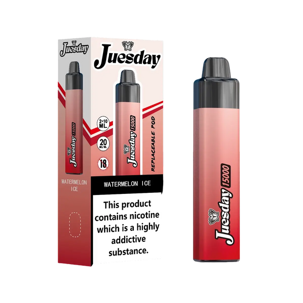 Image Of Juesday 15000 Puffs Prefilled Vape Kit - Box of 10-With Flavour Watermelon Ice