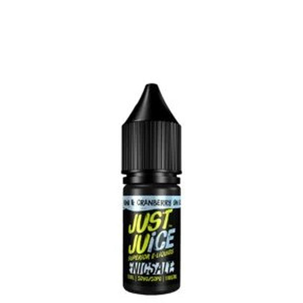 Just Juice Ice 10ml Nic Salt Pack of 5 Available In Kiwi & Cranberry On Ice Flavour