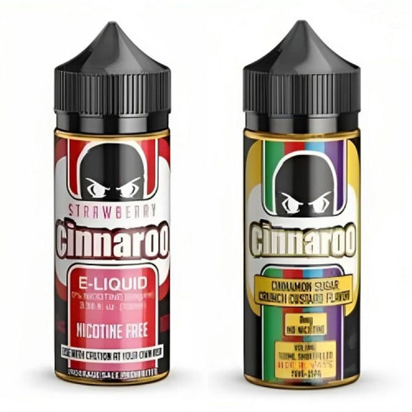 Kangaroo Cinnaroo 100ml Shortfill E liquid, Cinnaroo, Strawberry Cinnaroo Flavour