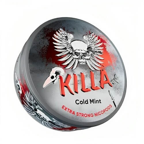 Killa Nicopods Nicotine Pouches Box of 10, Cold Mint Flavour