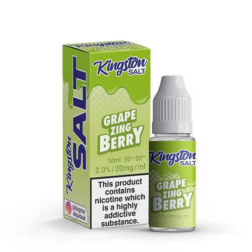 Kingston Nic Salt 10ml Pack of 10 Available In Grape Zing Berry Flavour