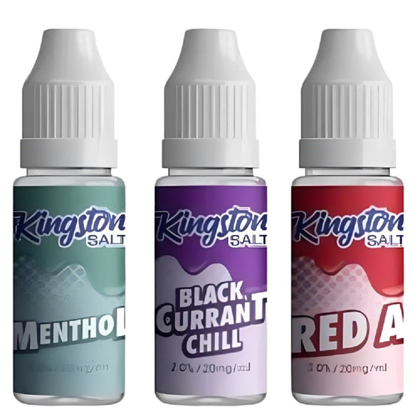 Kingston Nic Salt 10ml Pack of 10 Available In Menthol Black Currant Chill Red Apple Flavour