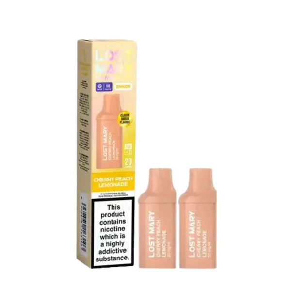Lost Mary BM600 Prefilled Pods box of 10 In Cherry Peach Lemonade Flavour